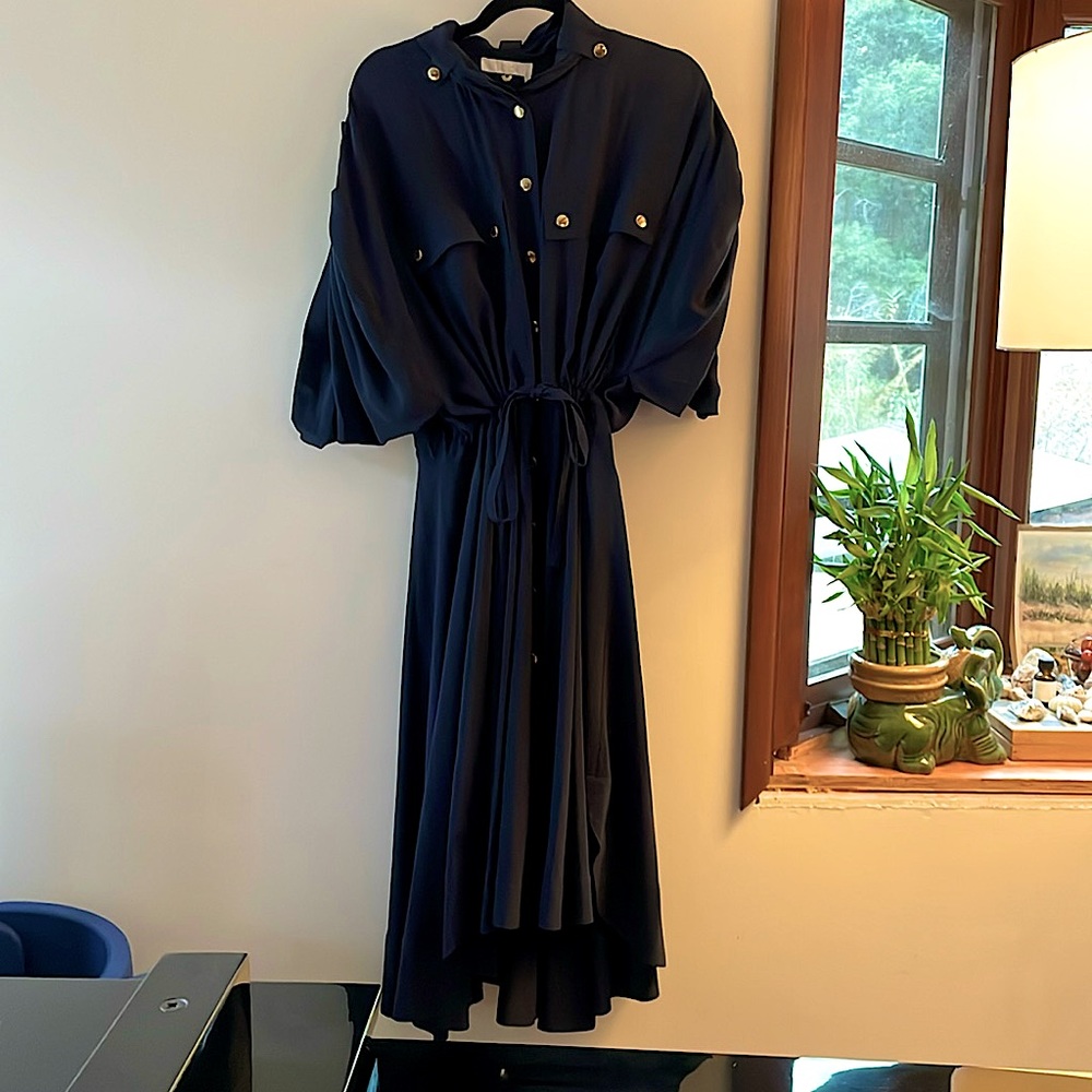 Chloè Ink Navy Button up Dress